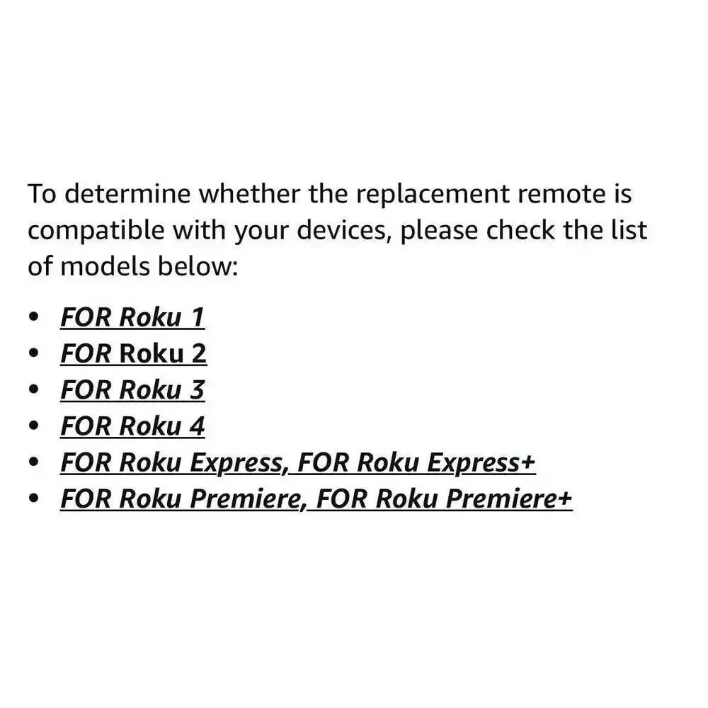 Universal Remote Control for Roku 1234 Express Premiere Box Player Not‎ Stick/TV
